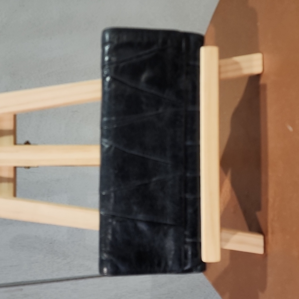 Hobo black leather wallet